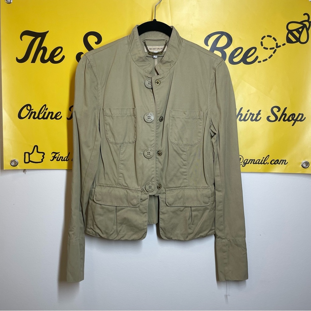 See by Chloe Khaki Utility Jacket